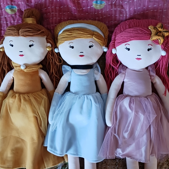 Disney Princess Plush Dolls Pillowfort Target Ariel Belle Cinderella - Picture 2 of 4